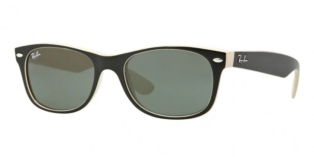 Ray Ban New Wayfarer 2132 Sunglasses - Medium - 55mm - Black - view 5